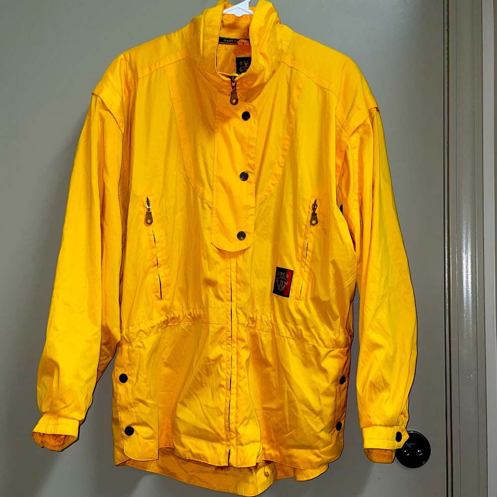 Sun Ice Vintage Yellow Rain Jacket